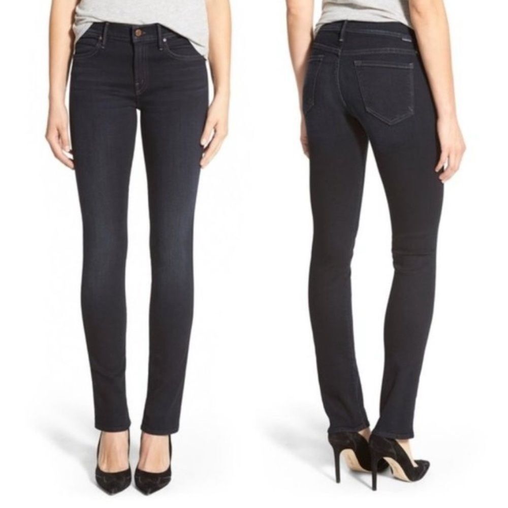 Mother The Rascal Coffee Tea or Me Straight Jeans